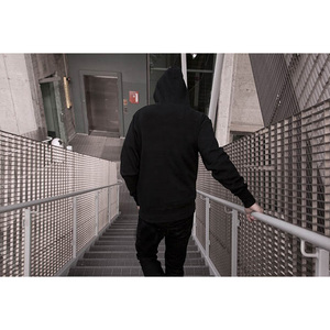 เสื้อฮู้ดไหล่ตกสำหรับผู้ชายผู้หญิงพิมพ์ลายถักป้องกันริ้วรอยระบายอากาศได้ดีสินค้าใหม่ล่าสุดออกแบบตามสั่ง - Product Image 4