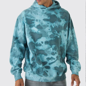 Sudadera gráfica de lavado ácido de peso pesado para hombre hecha a medida Sudadera con capucha estampada informal de invierno con patrón sólido Ropa de calle vintage - Product Image 1