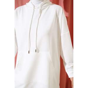 ชุด2ชิ้นมีฮู้ดยืดหยุ่นขาสีขาว - Product Image 2