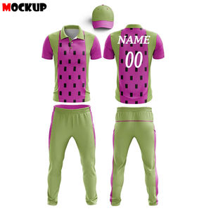 ชุดคริกเก็ตแบบยูนิเซ็กซ์ ออกแบบเองได้ ผ้าโพลีเอสเตอร์คุณภาพสูง กางเกงขาสั้น แห้งเร็ว ระบายอากาศได้ดี ชุดกีฬา - Product Image 6