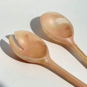 Nuevo Juego de Cubiertos para Ensalada de Resina con Diseño de Durazno, Cuchara y Tenedor de Acrílico, Venta Caliente, Utensilios de Cocina, Herramienta de Catering, Kit para Servir Comida en Casa - Product Image 1