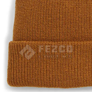 Nouveau design personnalisé de chapeaux de bonnet/bonnet en coton riche 100% chapeaux de bonnet en jacquard doux quotidiens en laine - Product Image 5