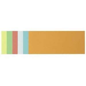 Tarjetas de moderación Soennecken, papel reciclado 100%, 20.5 x 9.5 cm, 130 g/m², colores surtidos, 250 unidades/paquete, material educativo - Product Image 1