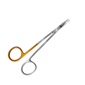 Tijeras profesionales de acero inoxidable alemán Locklin Half-Gold Fuente de alimentación manual para cirugía plástica - Product Image 1