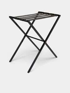 Porte-bagages en acier inoxydable de style hôtel avec design anti-rayures adapté à un usage professionnel continu quotidien - Product Image 4