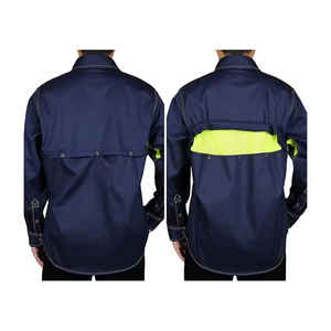 Fournisseur de vêtements de travail et de sécurité en gros OEM, prix bas, livraison rapide, vêtements de travail réfléchissants FR à haute visibilité, manches longues, respirants - Product Image 3