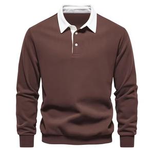 Nueva Sudadera con Capucha de Manga Larga con Cuello Polo para Otoño, Tendencia Europea, Sudadera con Capucha para Hombre - Product Image 4