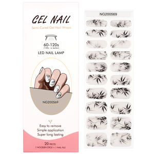 Nuevo Producto de Belleza para Uñas con Gel UV 2026, Venta al por Mayor de Pegatinas de Gel UV para Uñas, Envolturas de Gel Semicurado para Uñas - Product Image 4
