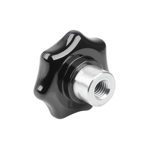 Poignée à vis moletée K1514 Black Star Grip M10 x 60, tête en Duroplast, boulon en acier inoxydable pour meubles - Product Image 5