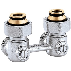 Bloque de válvulas de dos vías CA Corner con rosca macho de 3/4 pulgadas x rosca macho de 3/4 pulgadas con cono para válvulas angulares - Product Image 1