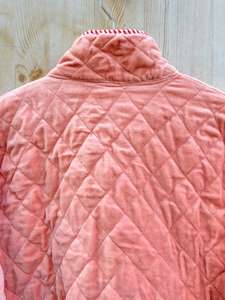 Handmade Cotton Quilted Indian <b>Velvet</b> Winter Women's <b>Coat</b> Breathable Reversible Stand Hood Button Knitted Design Casual Style - Product Image 2