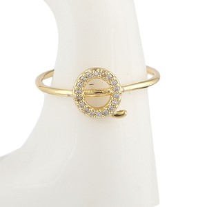 Anillo de Dedo con Letras del Alfabeto para Mujer - Dorado - Product Image 3