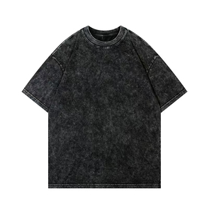 Vente en gros T-shirts délavés à l'acide T-shirts vintage surdimensionnés en coton à séchage rapide pour hommes T-shirts de couleur et de taille personnalisées - Product Image 6
