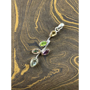 Pendentifs Breloques Multi-Pierres en Or Rose, Sertissage Clos, Plaqué Rhodium, Style Religieux, Opale, Turquoise, Améthyste, Agate - Product Image 1