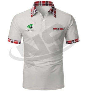 เสื้อโปโลสำหรับผู้ชายเสื้อโปโลผ้าคอตตอนระบายอากาศได้ดีพิมพ์โลโก้ตามสั่ง - Product Image 4