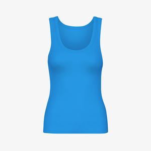 Logo personnalisé en gros été de haute qualité débardeur mode coton élastique respirant femmes haut sans manches - Product Image 1