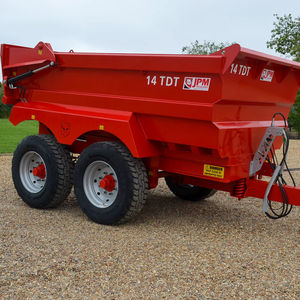 Remorque à benne basculante en acier 6X10 neuve/d'occasion avec un poids total autorisé de 11 400 lb, engrenage et moteur faciles à utiliser, garantie d'un an pour une utilisation avec un tracteur - Remorques Nanaimo - Product Image 1