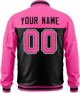 Chaqueta con letras y cremallera de tamaño personalizado para invierno Decoración de bordado de producción de fábrica para universidades Marcas minoristas OEM formal - Product Image 2