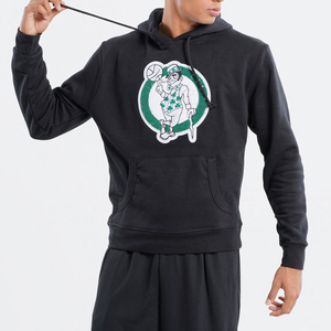 Sweat à capuche en molleton 100 % coton avec logo personnalisé, coupe classique pour homme, avec poche sur la manche, style streetwear hiver, vente en gros - Product Image 4
