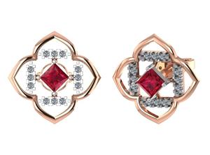 Exquisite 18K Fine <b>Rose</b> <b>Gold</b> Pendant <b>Set</b> for Women Traditional Designer <b>Jewelry</b> with Matching Earrings for Weddings & Parties - Product Image 5