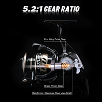 1000 2000 3000 4000 5000 6000 Moulinets de pêche CNC Spinning Reel