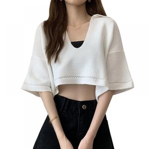 Séchage rapide 2 pièces haut court noir et blanc débardeurs plaine concepteur formation Gym chemises hauts pour femmes t-shirts Camisoles licous - Product Image 1