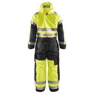 ชุดทำงานนิรภัยสะท้อนแสงสำหรับผู้ชาย ผลิตจากโรงงาน ผ้าโพลีเอสเตอร์ผสมฝ้าย สำหรับงานอุตสาหกรรม เหมืองถ่านหิน และก่อสร้าง - Product Image 3