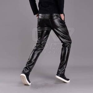Top Quality Latest Design <b>Men</b> <b>Leather</b> <b>Pants</b> Wholesale Design Your Own Logo <b>Men</b> <b>Leather</b> <b>Pants</b> - Product Image 3