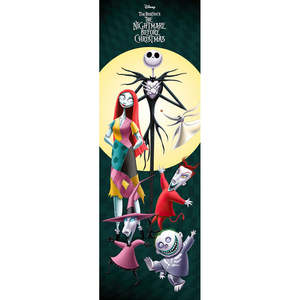 Póster de Puerta de Nightmare Before Christmas, Impresión Digital, Estilo Colgante, Material Educativo de Poliéster y Plástico - Product Image 1
