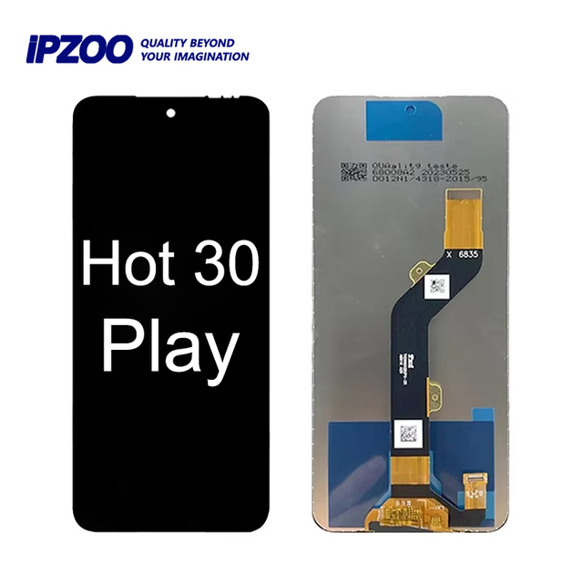Mobile Phone LCDs for Infinix Hot 30 Play X6835 Screen Wholesale for Infinix Hot 30 Play Lcd Display Touch Screen Replacement