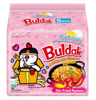 Nouilles de poulet épicées Samyang de haute qualité saveur Carbonara Ramen, 4.58 oz, paquet de 5, nouilles instantanées coréennes