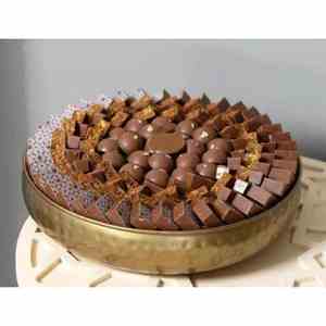 Bol en métal métallisé chocolat, écologique et sans danger pour les aliments, pour la maison et les fêtes, fait à la main, de haute qualité, design moderne et luxueux - Product Image 6