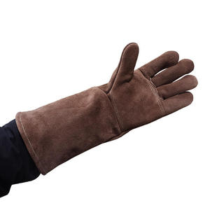 ถุงมือเชื่อมแบบสองด้าน ยอดนิยมและคุณภาพสูง ทนความร้อน ถุงมือหนังสำหรับช่างเชื่อม ถุงมือกันความร้อนสำหรับเตาอบ - Product Image 4