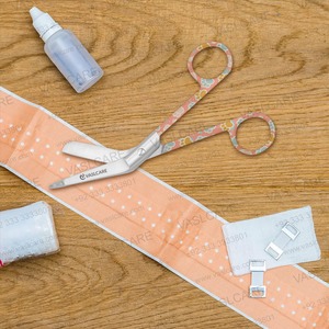 Ciseaux à pansement Nursing Lister 5.5 "avec poignée de couleur à motifs assortis par Vaslcare New 2025 Patterns Dressings Nurse Scissor - Product Image 4