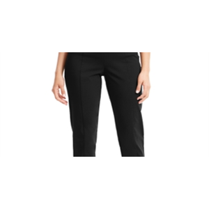 Collezione JM: Pantaloni Skinny Neri a Vita Alta per Donna, Taglia XL Petite, in Tessuto Crepe Antirughe con Lacci e Fiocco - Product Image 2