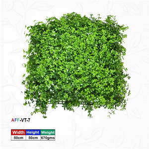 Artificial Green Leaf <b>Wall</b> Panel (Synthetic Polymer/PE 50cm Height) for Vertical Garden Home Office Event Decoration - Product Image 1