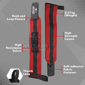 Muñequeras de neopreno personalizadas OEM al por mayor soporte de gimnasio de levantamiento de pesas de alta calidad para muñequera de Fitness personalizada Unisex - Product Image 4