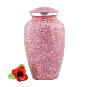 Urnes de crémation de haute qualité Urne funéraire Urne de crémation en métal en aluminium pour garder les cendres humaines Pot de crémation en gros Nouvelle conception - Product Image 3
