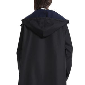 Color sólido de las mujeres al aire libre impermeable cortavientos Casual Swim Parka chaqueta de talla grande Parka chaqueta para las mujeres - Product Image 5