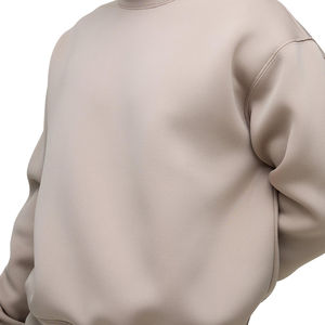 <b>Men's</b> High Quality Cotton Plain <b>Sweatshirt</b> Custom Made Solid Crew Neck with Long Sleeve and Lined Design Option - Product Image 3