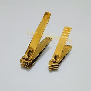 Cortauñas Profesional de Acero Inoxidable Dorado, Cortador de Uñas para Manicura y Pedicura, Herramienta de Belleza para Salón y Uso Doméstico, Logotipo Personalizado - Product Image 1