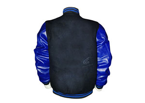 Veste d'hiver pour homme personnalisée, style Letterman, coupe-vent, qualité supérieure, col montant, séchage rapide, respirante, coton et laine - Product Image 2