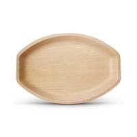 Plateaux ovales durables en feuilles de palmier Areca, biodégradables, compostables, écologiques, jetables pour l'emballage alimentaire, le service à domicile, les bars et les hôtels
