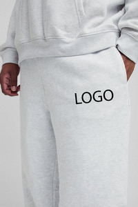 Wholesale 100% Cotton Fleece <b>Oversized</b> <b>Sweatpants</b> Super Baggy Wide Leg Custom Logo Breathable & Heavyweight Man Trouser - Product Image 3