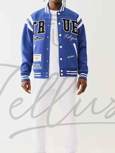 Chaqueta Universitaria de Invierno de Alta Calidad para Hombre y Mujer, Logotipo Bordado en la Parte Delantera, Personalizable, Poliéster/Algodón Transpirable - Product Image 4