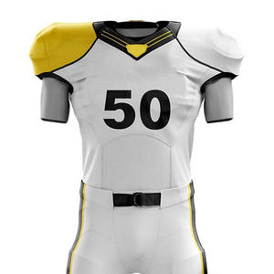 Uniforme de football américain personnalisé de haute qualité, matériau fin respirant avec logo imprimé, caractéristiques grande taille, créez votre propre ensemble - Product Image 4