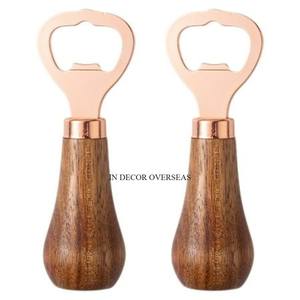 Recién llegado, abridor de botellas de vino pulido brillante de plata de Metal de la mejor calidad con mango hecho de madera de acacia, accesorios para Bar - Product Image 2