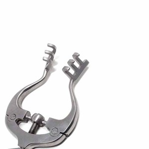 Jansen-Retractor de acero inoxidable, 10cm, esparcidor de heridas no estéril con tornillo de ajuste, 3x3 dientes Romos - Product Image 3