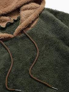 À la mode Heavy Fleece Furry Hommes Sherpa À Capuche Logo Personnalisé Haute Qualité Vêtements D'hiver Pull Sharpa À Capuche Respirant - Product Image 4