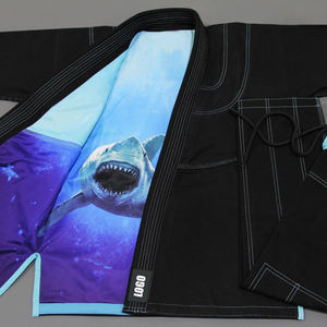 Uniforme de Jiu Jitsu BJJ Personalizado al por Mayor, Negro, Transpirable, Sostenible, 460g, Costuras de Tatami, Algodón Twill, Unisex para Adultos - Product Image 1